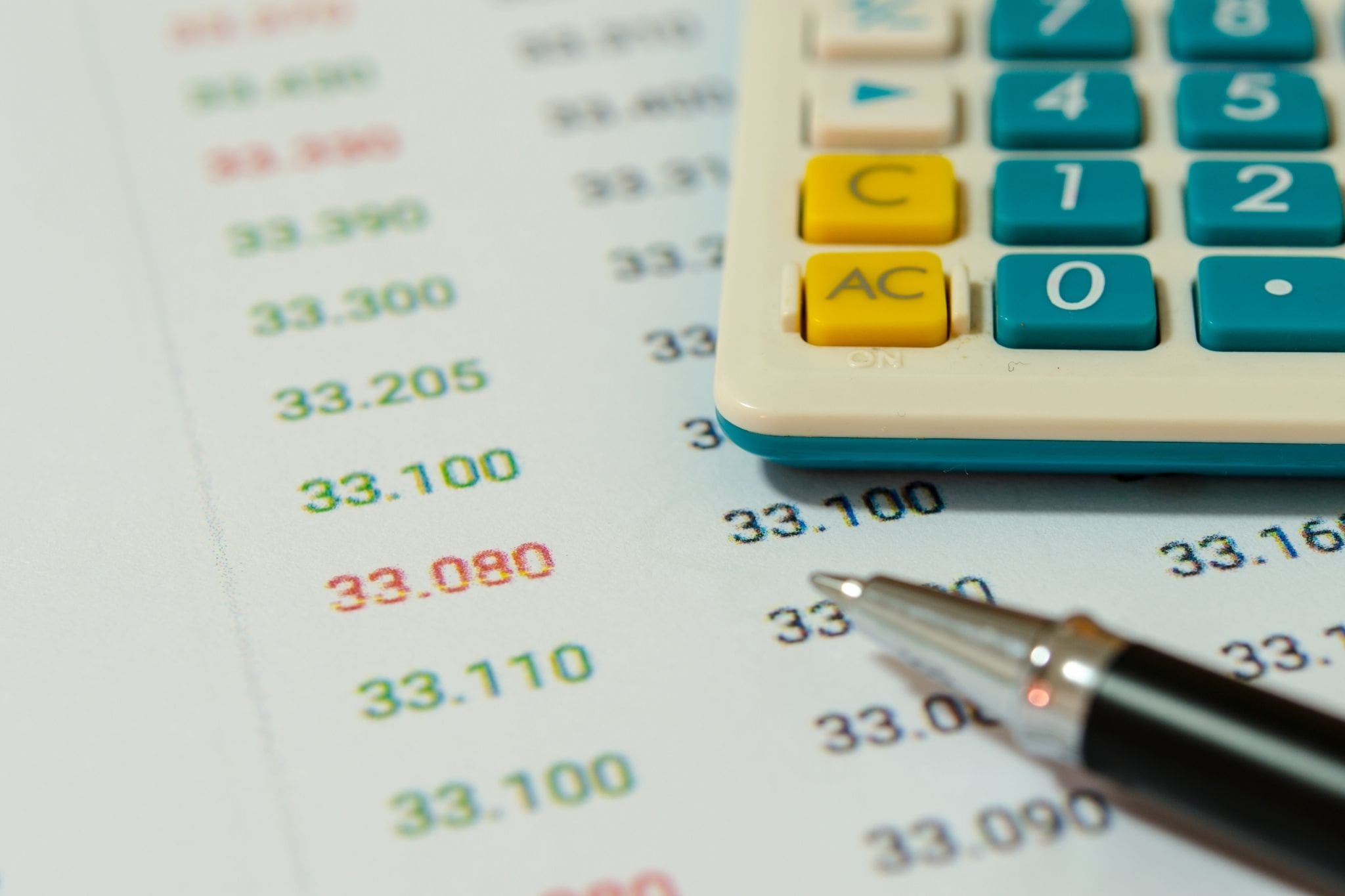 Pen and calculator